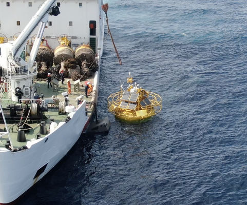 Σκηνή παρακολούθησης κυμάτων Spectra Pacific Ocean National Data Buoy Center